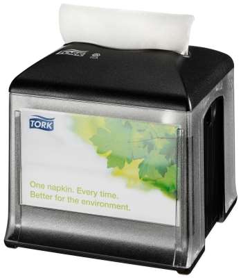 Image de TORK DISTRIBUTEUR DE TABLE NOIR Xpressnap SNACK N10