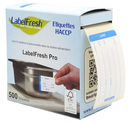 Image de ETIQUETTE LABELFRESH PRO 70x45 LUNDI