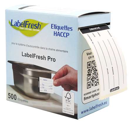 Image de ETIQUETTE LABELFRESH PRO 70x45 DIMANCHE