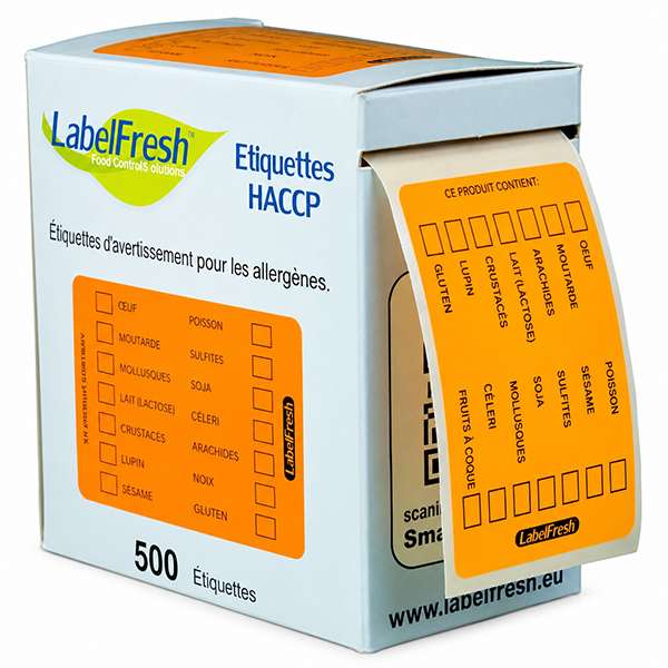 Image de ETIQUETTE LABELFRESH ALLERGENES