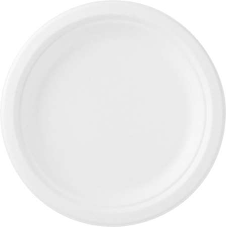 ASSIETTE BAGASSE Ø22CM BLANC