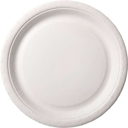 Image de ASSIETTE CARTON Ø22CM BLANCHE