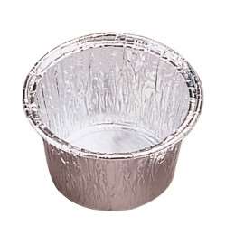 Image de RÉCIPIENTS PÂTISSERIE 120 ML Ø 8,5/7,6x3,9 CM ALUMINIUM