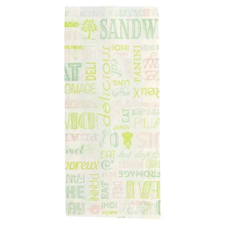 Image de SAC SANDWICH 'PAROLE' BLANC INGRAISSABLE 12+4+26CM