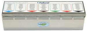 DISTRIBUTEUR INOX ETIQUETTES LABELFRESH 70x45