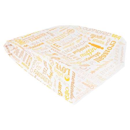 Image de SACS CROISSANTS 'PAROLE' 32 G/M2 19+8x26 CM