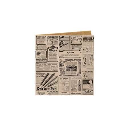 Image de SAC OUVERT 2 CÔTÉS 'TIMES' 16x16,5 CM NATUREL