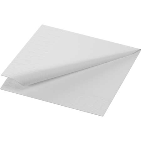 SERVIETTE OUATE BLANCHE 2 PLIS 24X24 cm