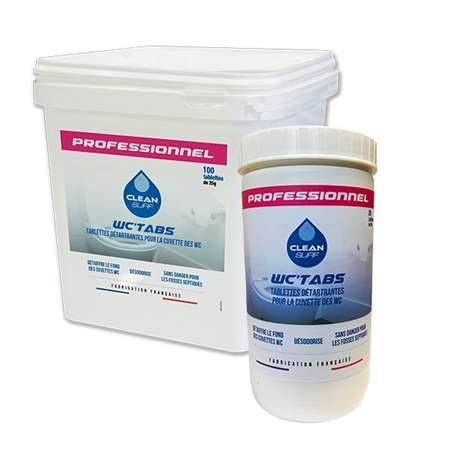 Image de CLEAN'SURF PASTILLES WC TABS DETARTRANTE