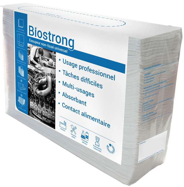 Image de BIOSTRONG BLANC SACHET DISTRIBUTEUR POLYBAG-100FTS DIM 35X42