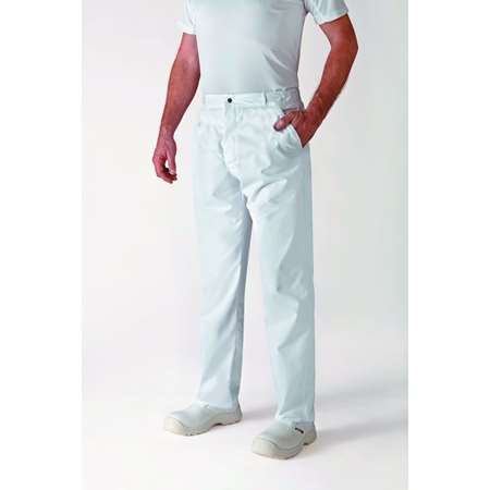 Image de PANTALON MIXTE TIMEO BLANC T42