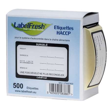 Image de ETIQUETTE SURGELE 70X45MM