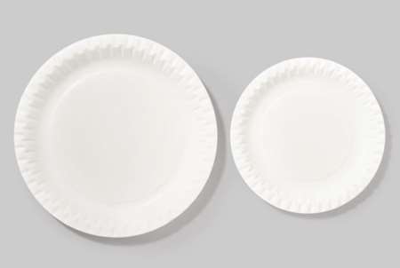 ASSIETTE CARTON Ø23CM BLANCHE RECYCLABLE