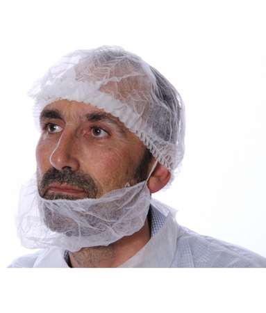 Image de CACHE-BARBE PLP NON TISSE BLANC