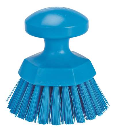 Image de BROSSE RONDE SOLEIL FIBRES DURES BLEU
