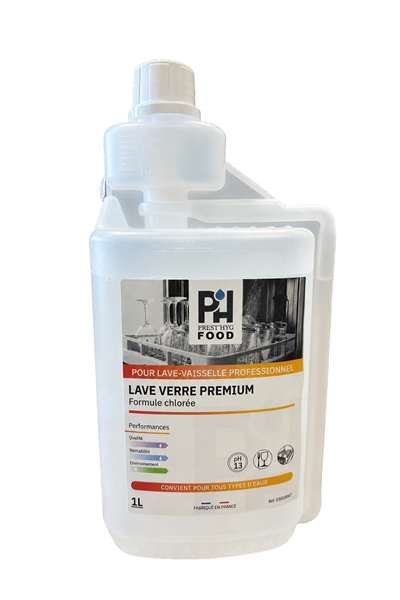 Image de PREST'HYG FOOD LAVE VERRE PREMIUM 1L