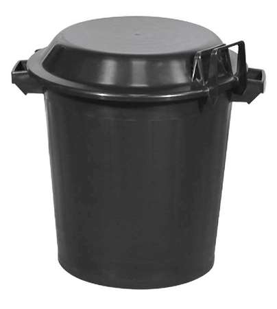 Image de POUBELLE RONDE 80L A VEC POIGNETS ET COUVERCLE