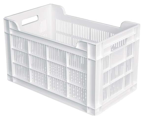 Image de CAISSE 500 X 300 AJOUREE 32L BLANC