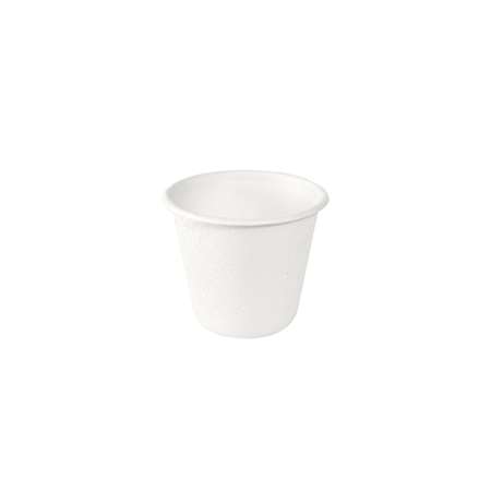 Image de POT A SAUCE 85 ML 63X63X53MM BAGASSE BLANC
