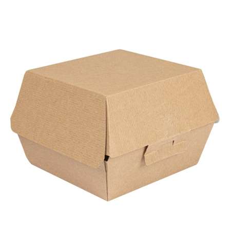 Image de COQUILLE BURGER STD 13x12,5x9 CM MARRON CARTON - Ct 500