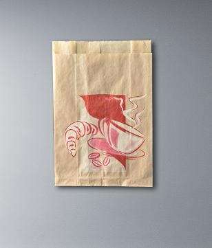 Image de SACS CROISSANTS 106-170/35+35X350MM PAPIER KRATF BRUN