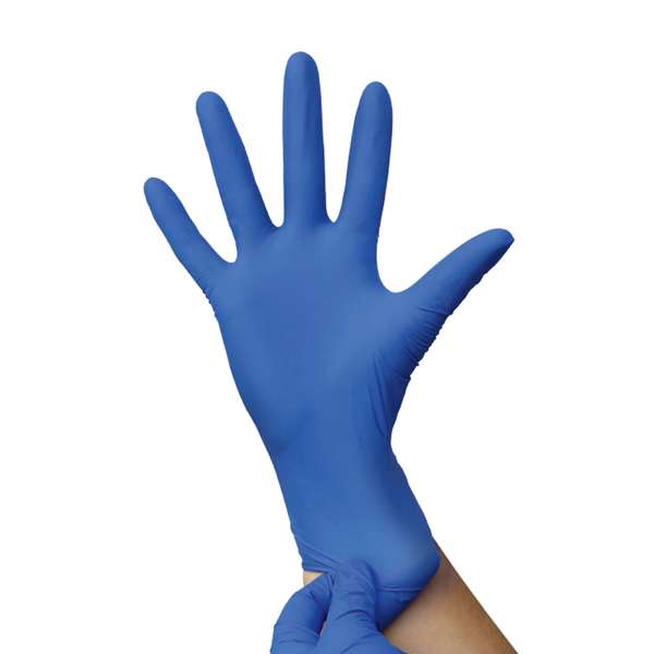 Image de GANT NITRILE BLEU NON POUDRE T8/9 - L