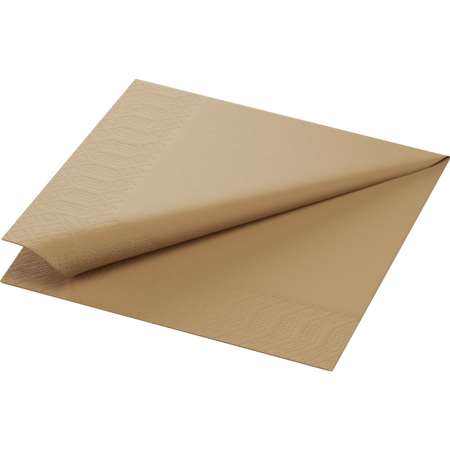 Image de SERVIETTE OUATE 3 PLIS 33X33CM MARRON ECO