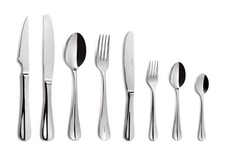 Image de FOURCHETTE TABLE BAGUETTE 'S' 18/10 19CM