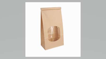 Image de SAC SOS AUTO-FERMETURE AVEC FENETRE KRAFT 60G