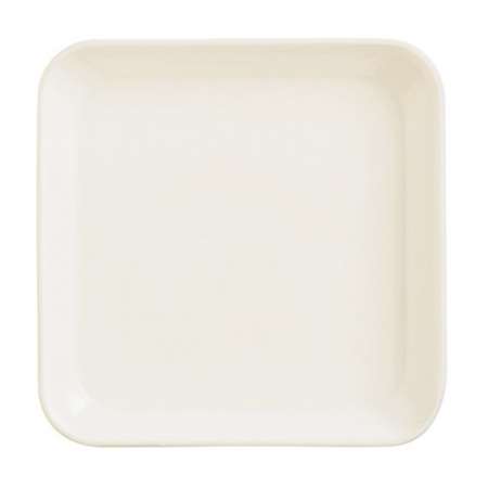 ASSIETTE CARRÉE 24CM MEKKANO CREAM