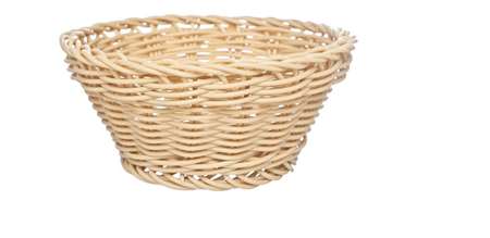 PANIER NATUREL ROND D15xH7CM PLASTIQUE