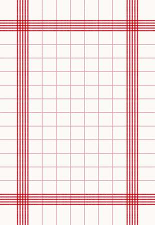 Image de SERVIETTE TOWEL NAPKIN ROUGE 38X54