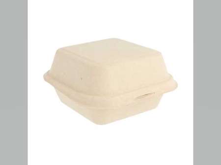 COQUILLES HAMBURGER 450ML 15.2x15x8.4CM NATUREL BAGASSE