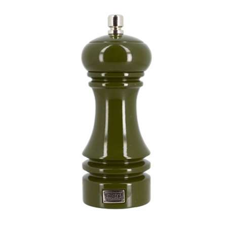 Image de MOULIN A POIVRE EN BOIS BRILLANT VERT