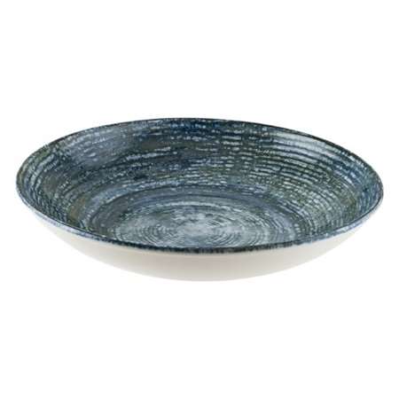 Image de ASSIETTE CREUSE Ø25CM BLOOM PATERA DENIM BONNA