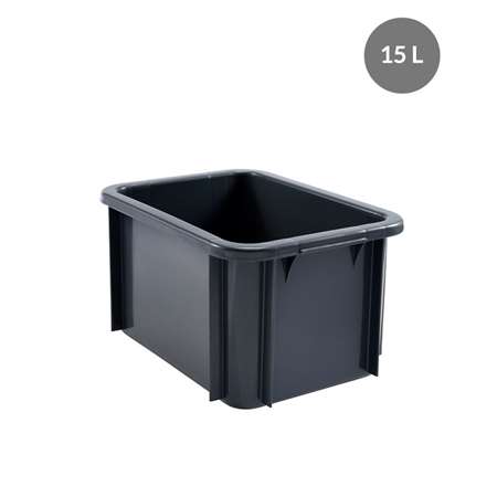 Image de BAC RECTANGULAIRE 15 L GRIS