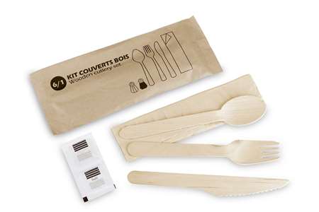 Image de KIT 6/1 BOIS FOUR/COUT/CUILL/SERV/S+P