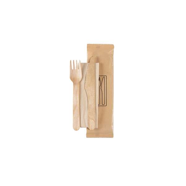 Image de KIT 3/1 BOIS WAX FOURCHETTE/COUTEAU/SERV