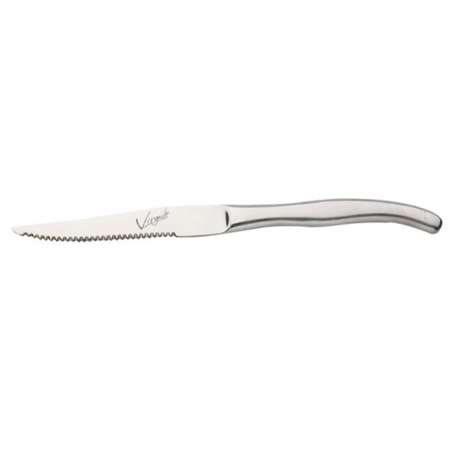 COUTEAU A STEACK VIRGULE BRILLANT TOUT INOX