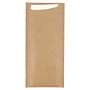 Image de SACS COUVERTS + SERVIETTE 'JUST IN TIME' NATURAL KRAFT