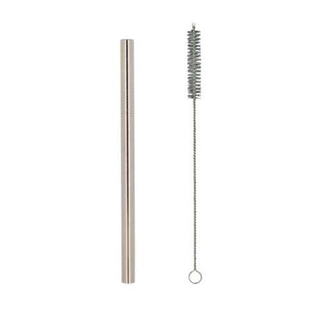 PAILLES EN INOX AVEC GOUPILLON 21.5CM SET DE 4