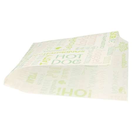 Image de SAC OUVERT 2 CÔTÉS 'PAROLE' 16x16,5 CM BLANC