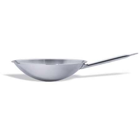 Image de WOK Ø36CMXH.10CM A FOND ROND MULTI-METAL