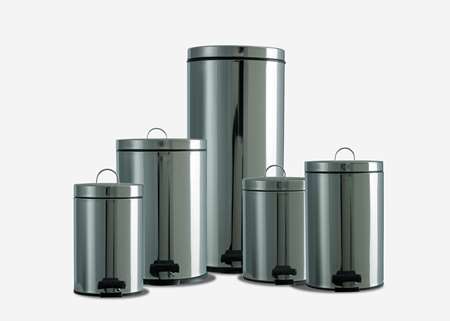 Image de POUBELLE A PEDALE 5 L INOX BRILLANT