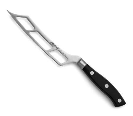 Image de COUTEAU FROMAGE RIVIERA NOIR FORGE 3 RIVETS 145MM