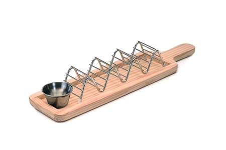 Image de PLATEAU A TACOS AVEC BASE BOIS