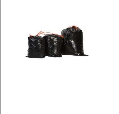 Image de SAC POUBELLE 30L BD NOIR LIEN COULISSANT