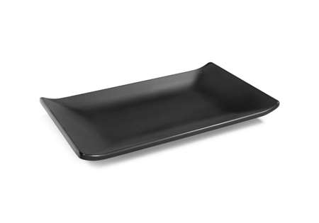 PLATEAU RECTANGULAIRE MELAMINE NOIR