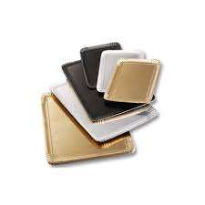 Image de PLATEAU TRAITEUR ARGENT/OR 19x28cm