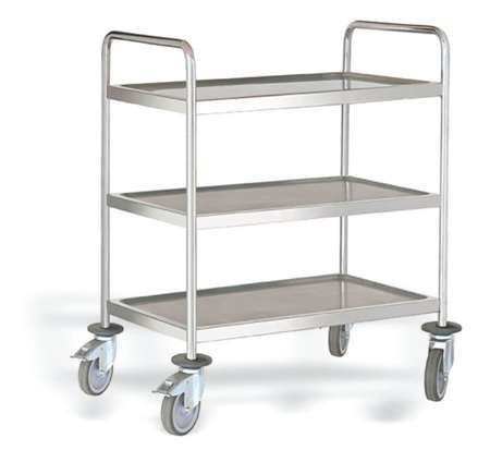 Image de CHARIOT DE SERVICE ACIER INOX 3 NIVEAUX